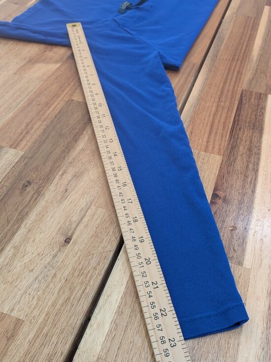 Lauren Ralph Lauren Blue Long Sleeve Top Women’s Small Cotton Stretch Casual - Picture 8 of 12